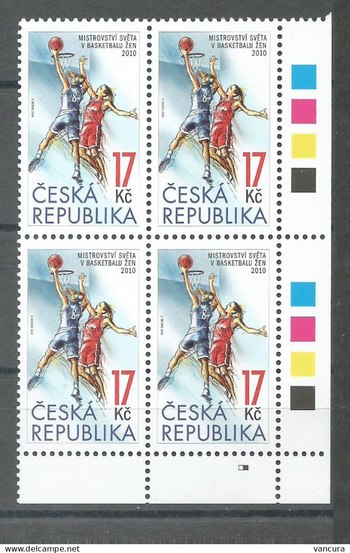 ** 648 Czech Republic World Championship Basketball Women 2010 - Unused Stamps