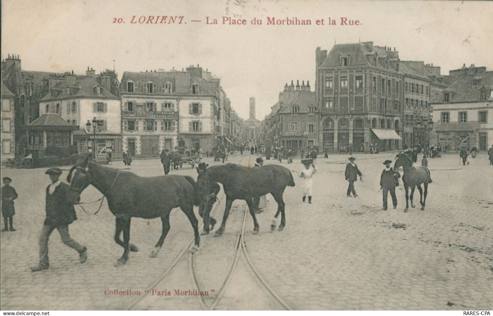 56 LORIENT - LA PLACE DU MORBIHAN ET LA RUE - Lorient