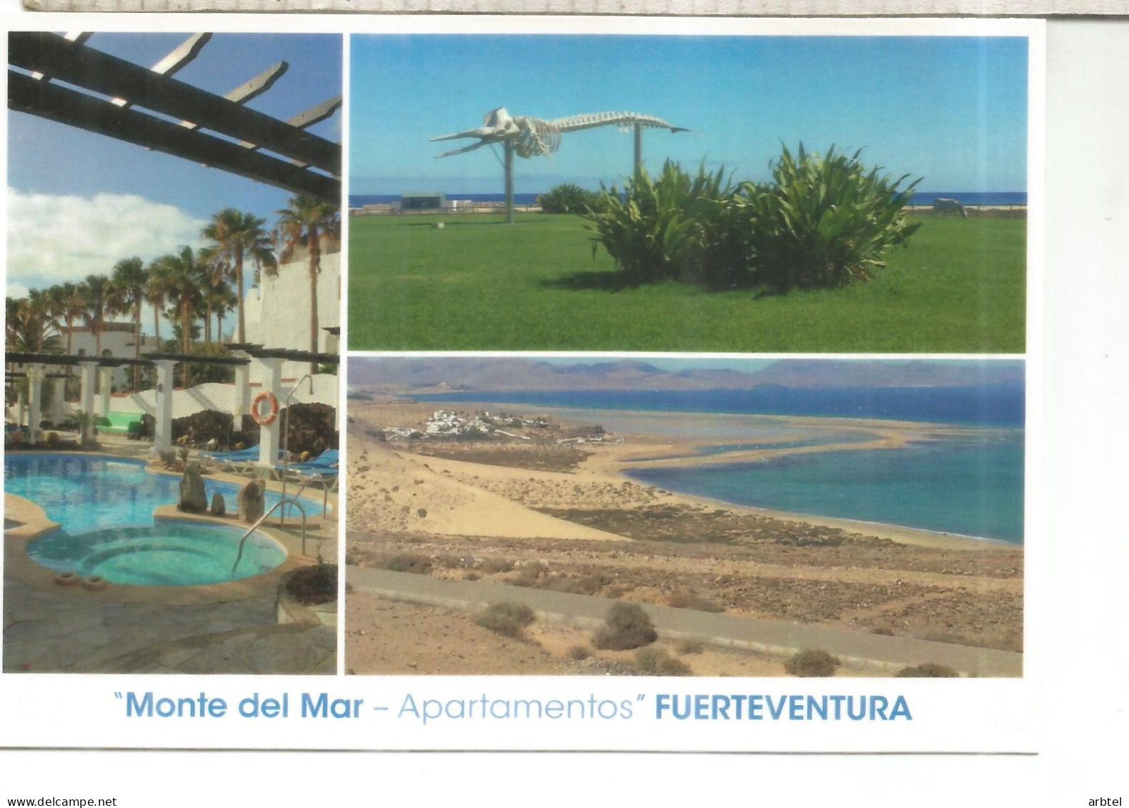 ENTERO POSTAL TARIFA B FUERTEVENTURA CANARIAS APARTAMENTOS MONTE DEL MAR - 1931-....