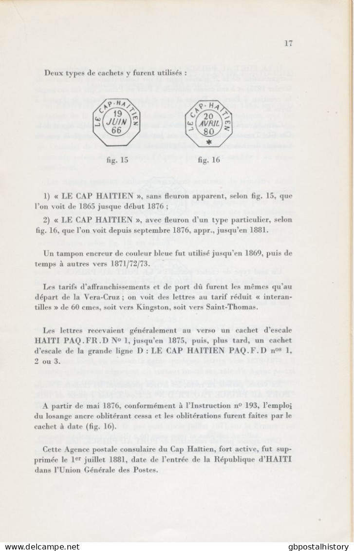 FRANCE Les "Agences Des Postes De France A Terre" En Amérique Et Aux Antilles Ou "Agences Postales Consulaires Francaise - Manuali