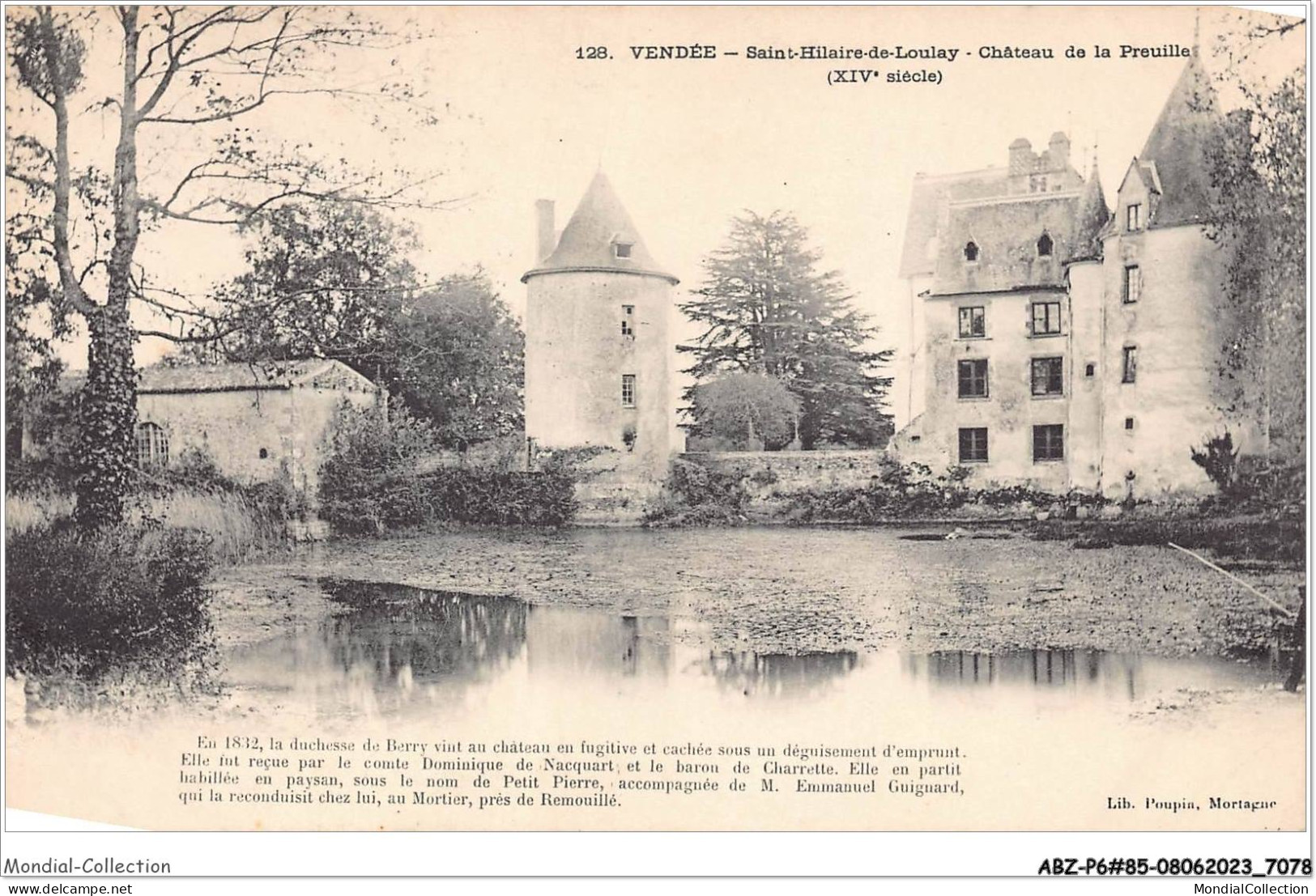 ABZP6-85-0487 - SAINTE HILAIRE DE LOULAY - Chateau De La Preuille - Saint Hilaire Des Loges