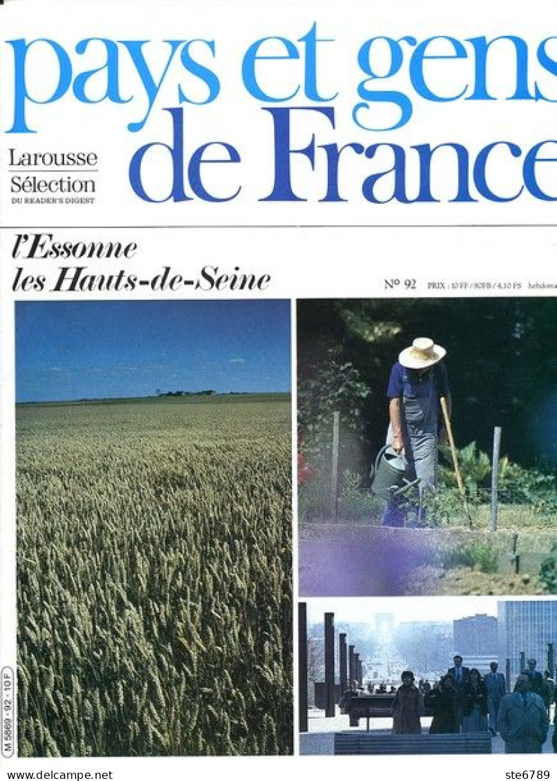 Essonne Les Hauts De Seine Département 91 92 Région Ile De France PAYS ET GENS DE FRANCE N° 92 - Géographie