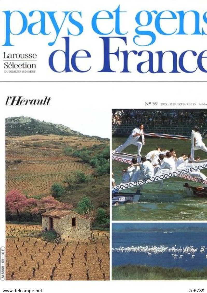 Hérault Département 34 Région Languedoc Roussillon PAYS ET GENS DE FRANCE N° 59 - Géographie