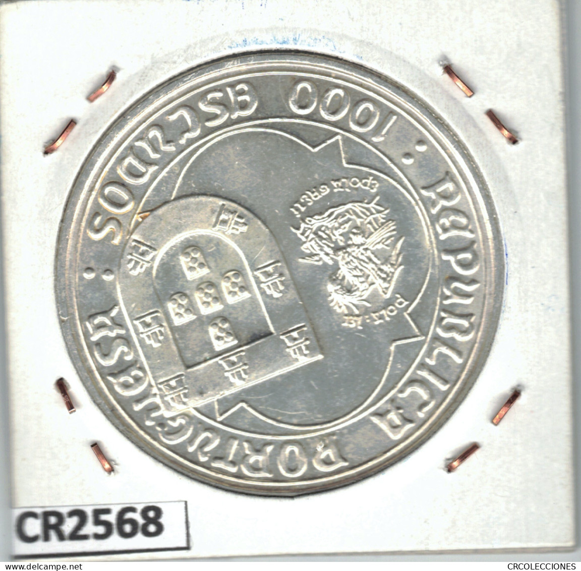 CR2568 MONEDA 1000 ESCUDOS PORTUGAL D.JOAO II 500 ANIVERSARIO MUERTE PLATA 1995 - Andere - Europa