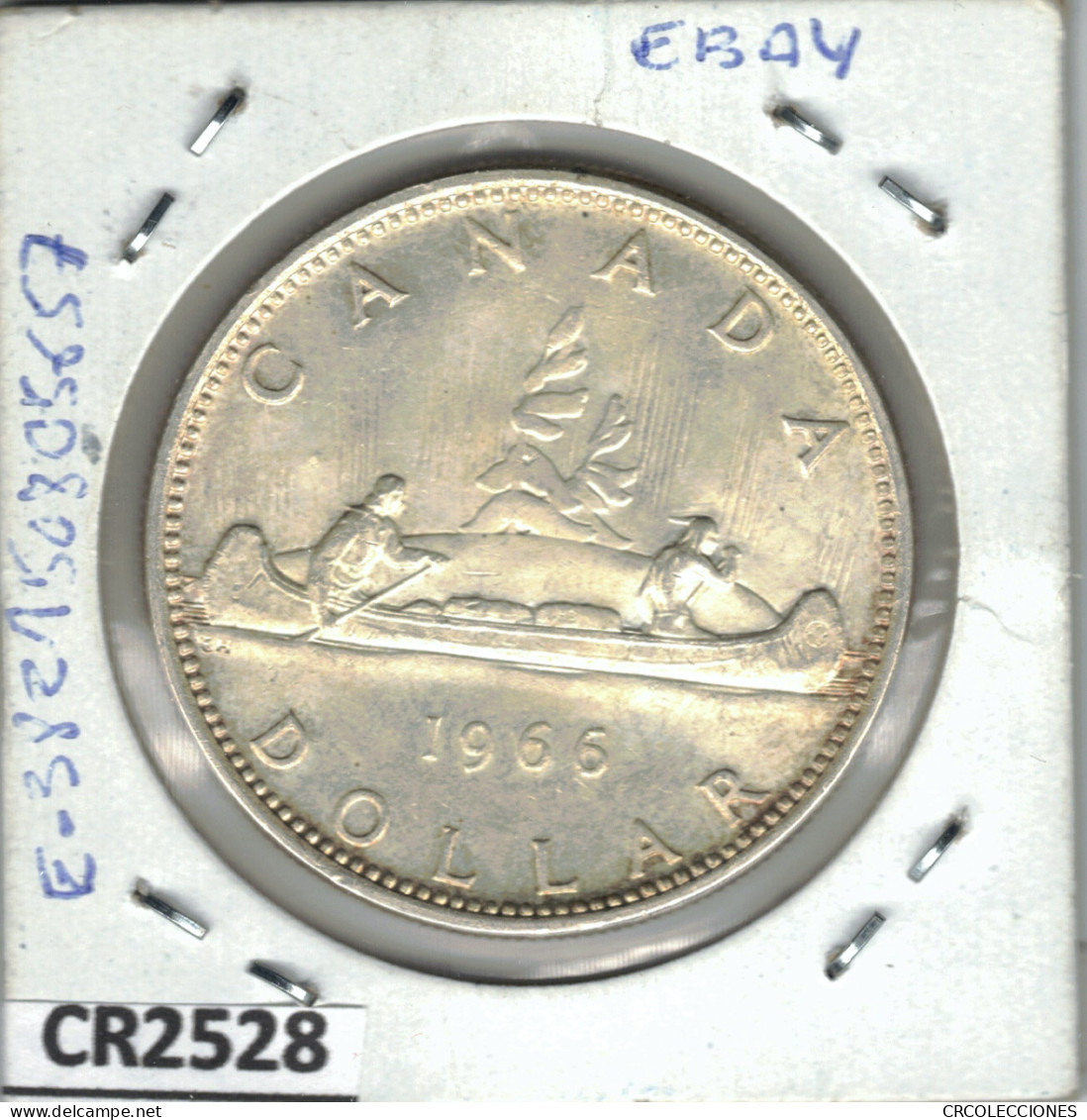 CR2528 MONEDA 1 DOLLAR CANADA PLATA 1966 - Other - America