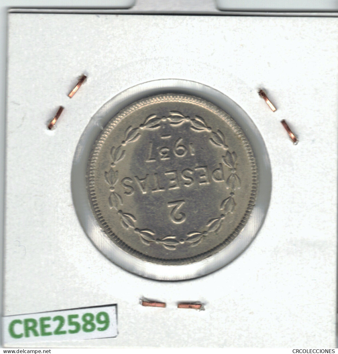 CRE2589 MONEDA 2 PTA GUERRA CIVIL GOBIERNO DE EUZKADI NIQUEL 1937 - Andere & Zonder Classificatie