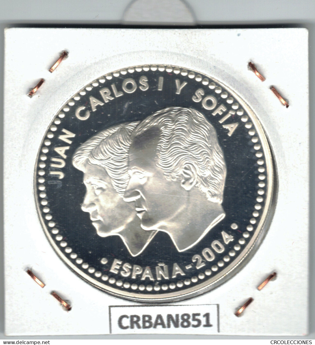 CRBAN851 MONEDA ESPAÑA 10 EURO ISABEL I DE CASTILLA PLATA PROOF 2004 - Spagna