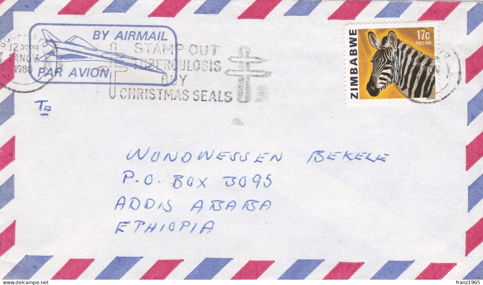 From Zimbabwe To Ethiopia - 1980 - Zimbabwe (1980-...)