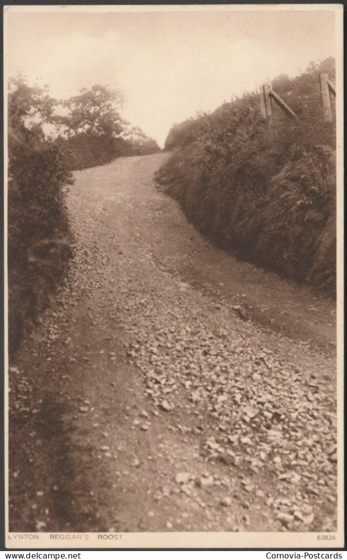 Beggar's Roost, Lynton, Devon, C.1930 - Photochrom Postcard - Lynmouth & Lynton