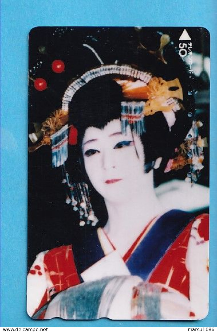 Japan Telefonkarte Japon Télécarte Phonecard -  Girl Frau Women Femme Geisha - Cultural