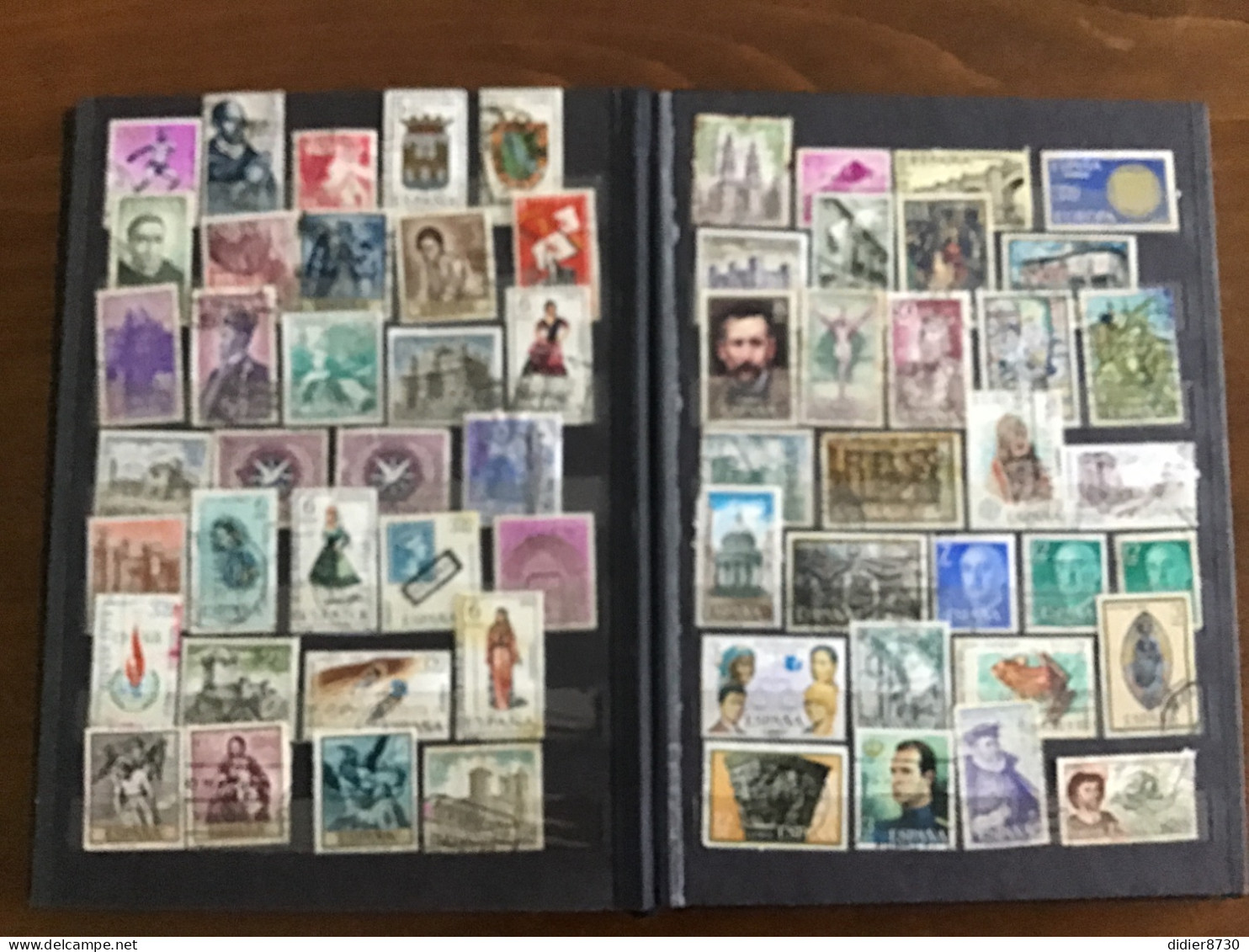 COLLECTION  + 680 TIMBRES ESPAGNE OBLITERES  TOUTES PERIODES