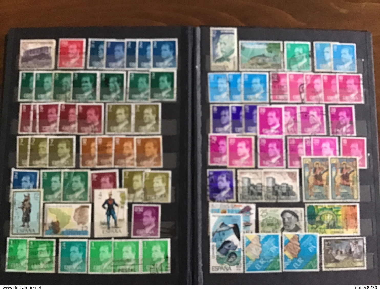 COLLECTION  + 680 TIMBRES ESPAGNE OBLITERES  TOUTES PERIODES