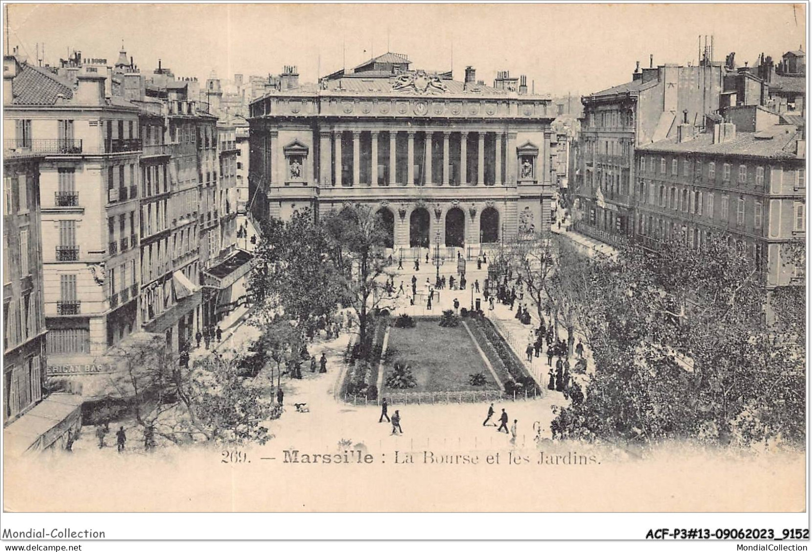 ACFP3-13-0293 - MARSEILLE - La Bourse Et Les Jardins  - Parcs Et Jardins