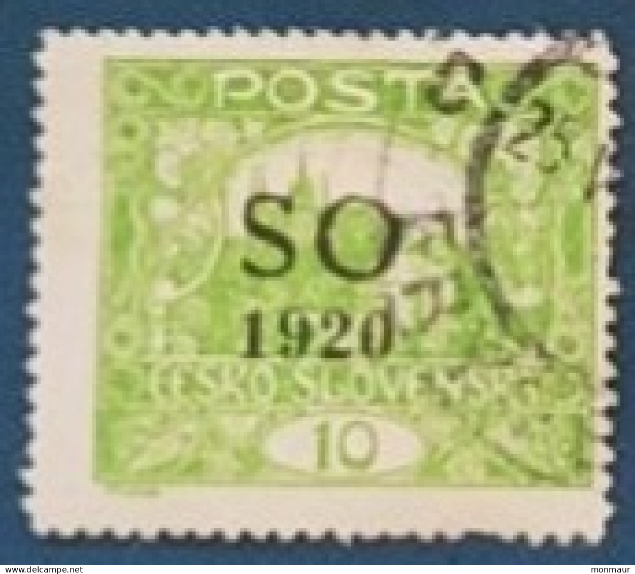 CECOSLOVACCHIA 1918  HRADCANY   SO 1920 10 H - Used Stamps