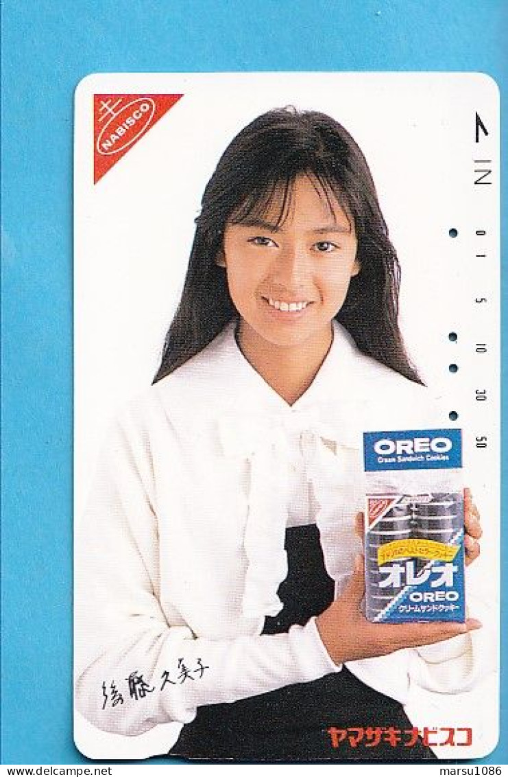 Japan Telefonkarte Japon Télécarte Phonecard -  Girl Frau Women Femme Nabisco  Oreo - Reclame