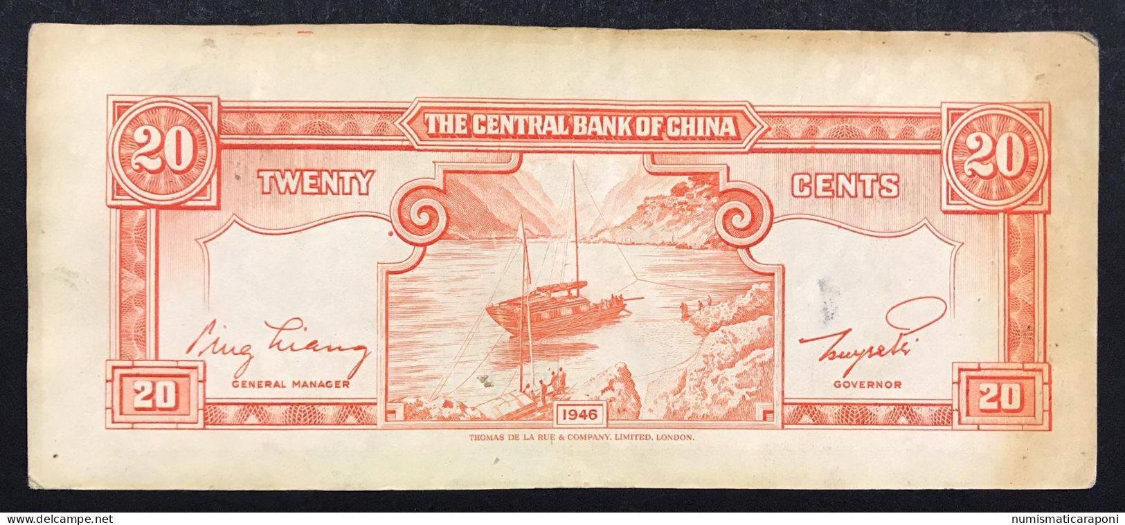 CHINA CINA The Central Bank Of China 20  Pick#396 LOTTO 027 - Chine