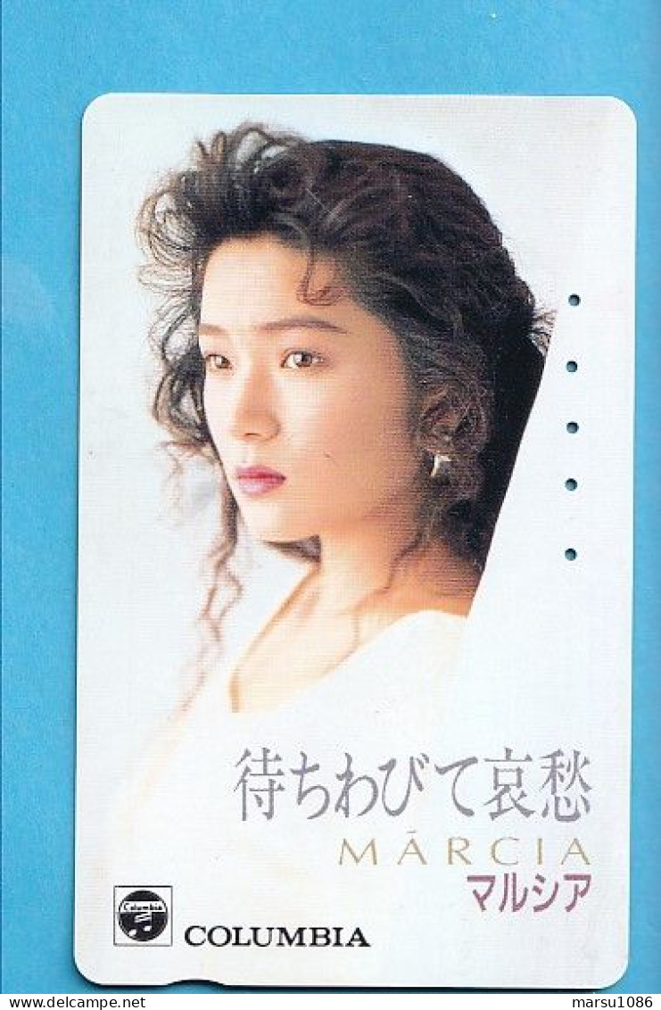 Japan Telefonkarte Japon Télécarte Phonecard -  Girl Frau Women Femme Märcia - Musica