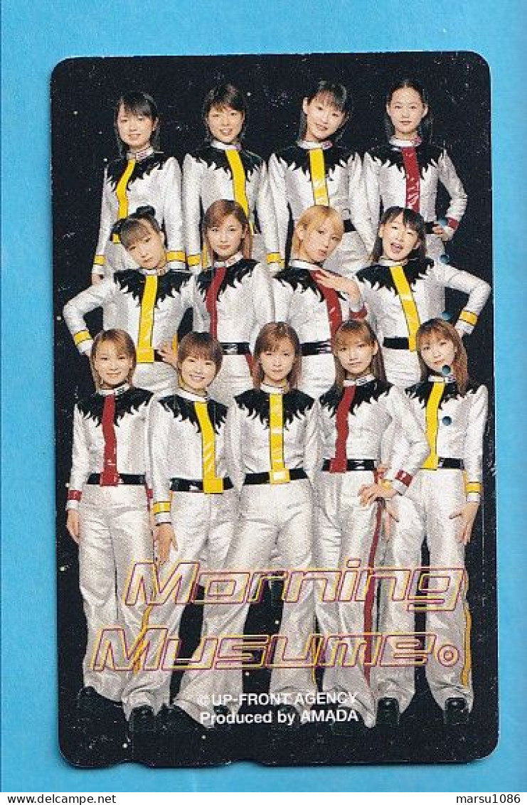 Japan Telefonkarte Japon Télécarte Phonecard -  Girl Frau Women Femme Morning Musume - Music