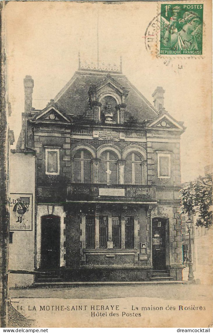 (20e) 79 LA MOTHE-SAINT-HERAYE. Hôtel Des Postes La Maison Des Rosières 1940 - La Mothe Saint Heray