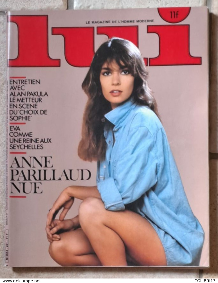 LUI N°231 ANNE PARILLAUD NUE Avril 1983 SEYCHELLES REISER MALLET TREZ - Autres & Non Classés