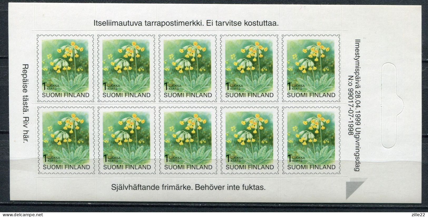 Finnland Finland Stamp Booklet Postfrisch/MNH - Flora Flowers - Booklets