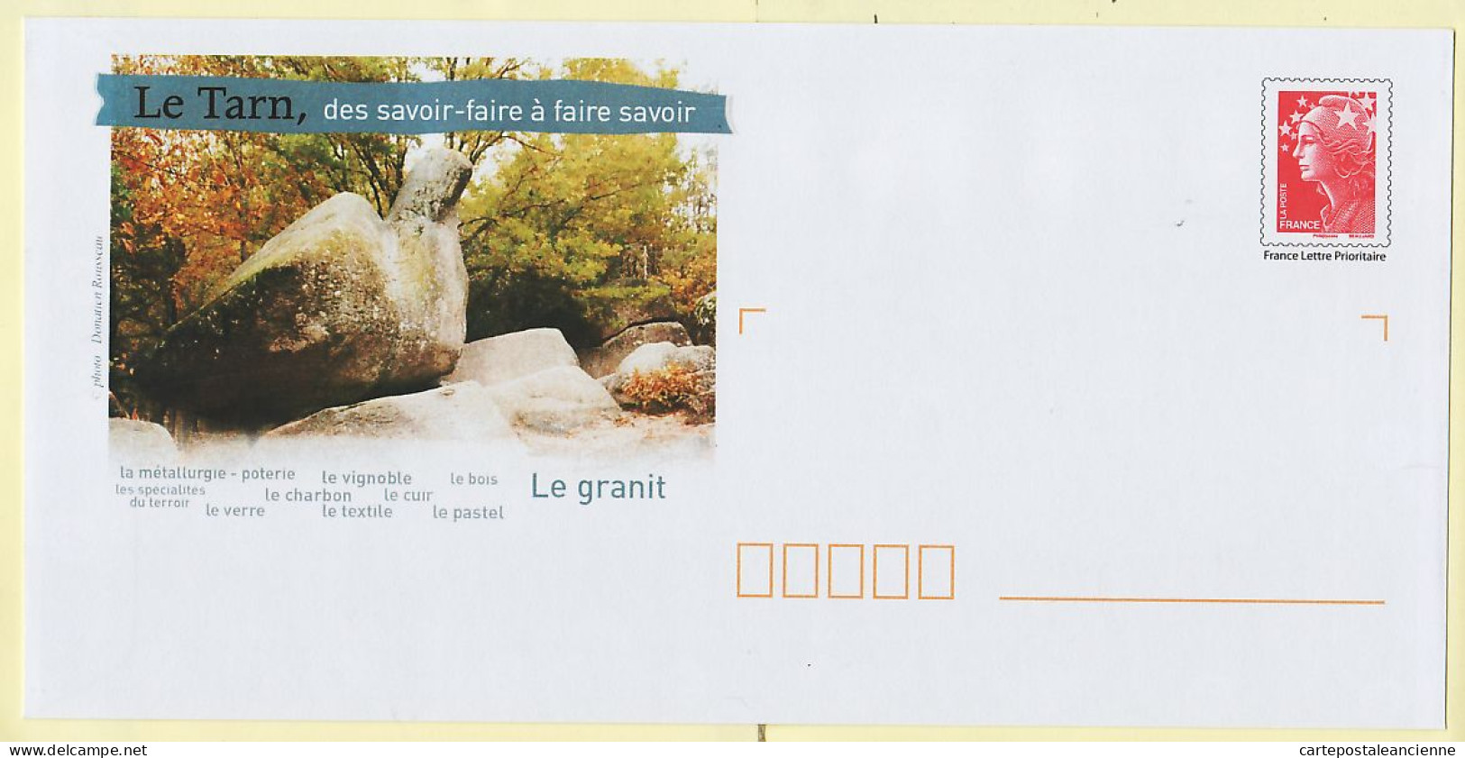 28061 / TARN Le GRANIT Région Sidobre Roc Oie Série SAVOIR FAIRE FAIRE SAVOIR  P.A.P. PAP Prêt Poster NEUF - BEAUJARD  - Prêts-à-poster:Overprinting/Beaujard