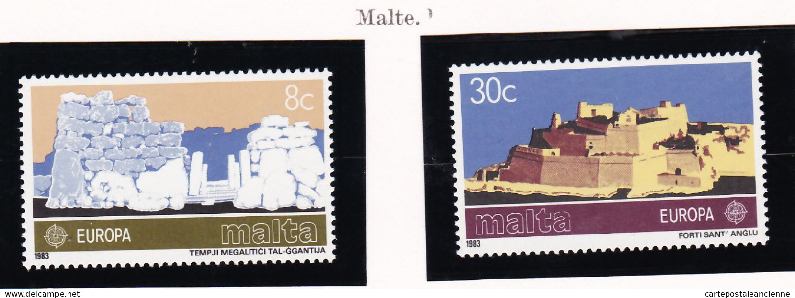 28265 / CEPT EUROPA 1983 MALTA Malte Yvert-Tellier N° 668 / 669  MICHEL N° 680 / 681  ** MNH C.E.P.T - 1983