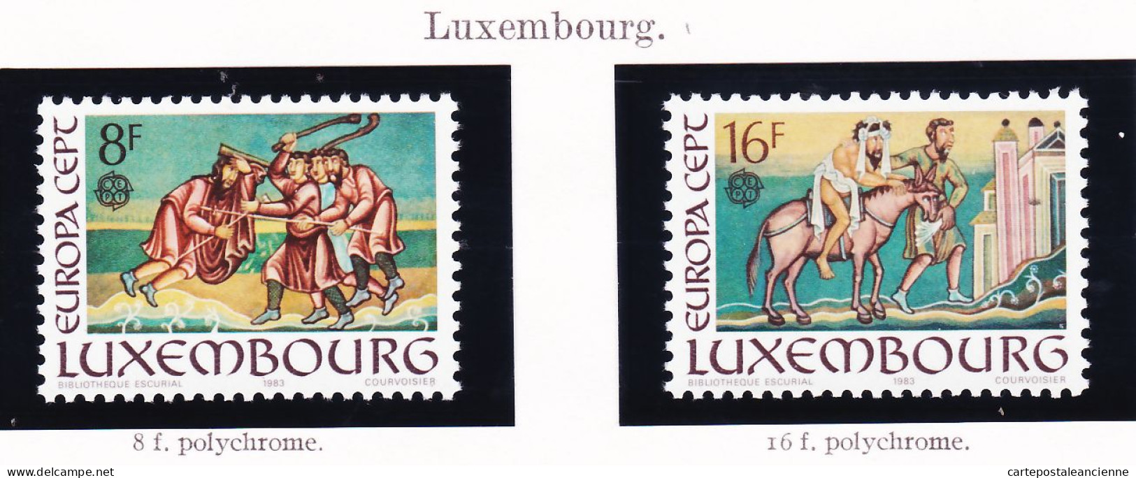 28258 / CEPT EUROPA 1983 LUXEMBOURG Luxemburg Yvert-Tellier N° 1024 / 1025 MICHEL N° 1074 / 1075  ** MNH C.E.P.T - 1983