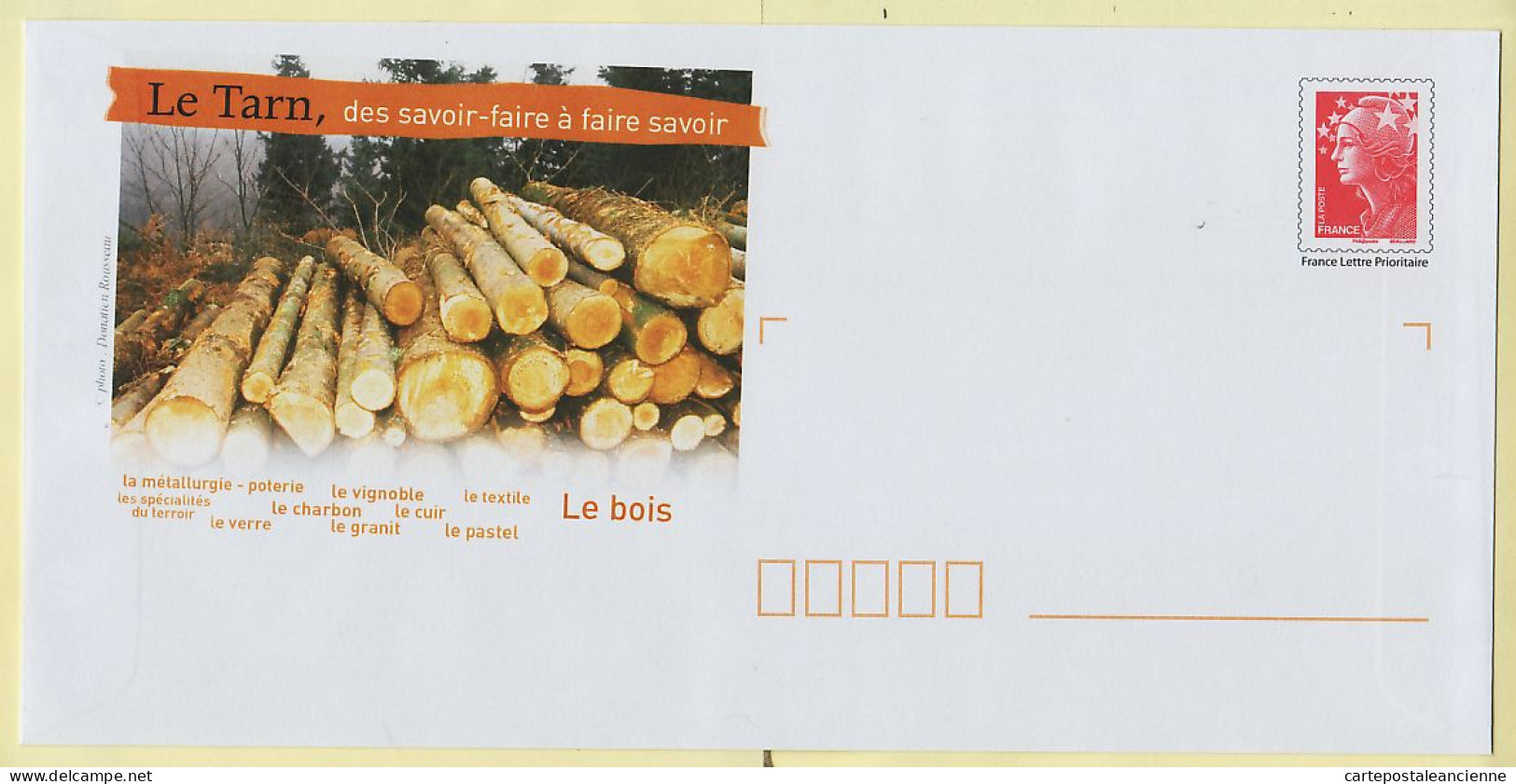 28059 / TARN Le BOIS Région Montagne Noire - Série SAVOIR FAIRE FAIRE SAVOIR P.A.P. PAP Prêt à Poster NEUF - BEAUJARD  - PAP: Aufdrucke/Beaujard