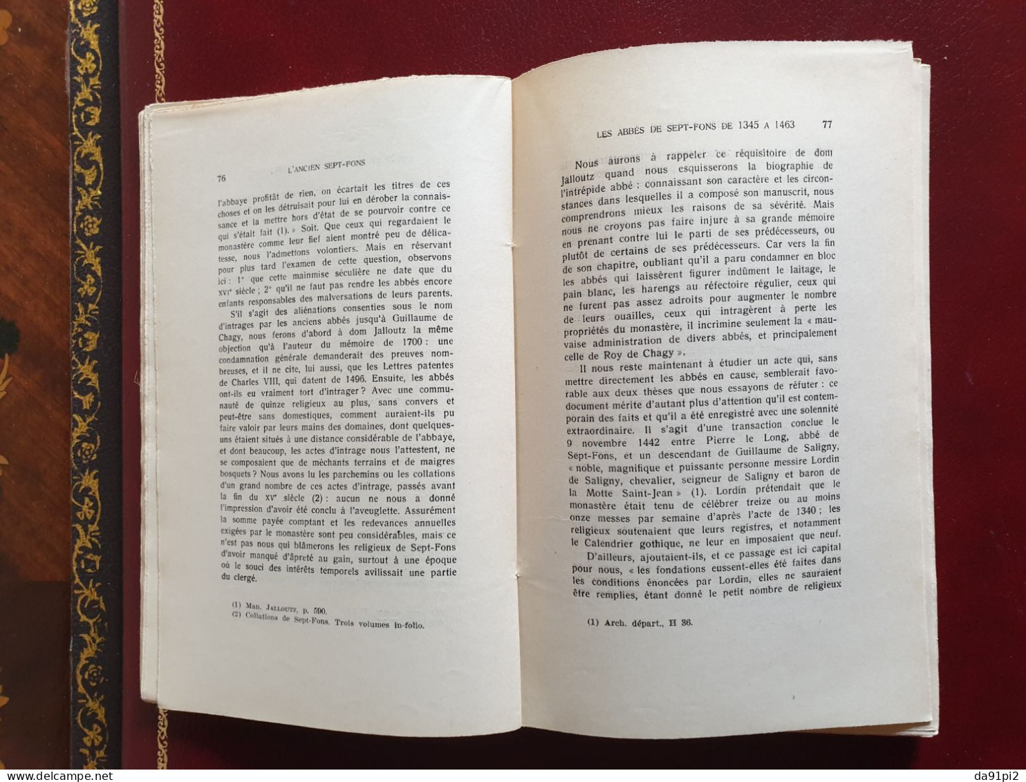 Sept-Fons Histoire 2 Tomes L'ancien Sept-Fons Et Sept-Fons Moderne Et Contemporain Allier 1938 EO Edition Originale - Bourbonnais