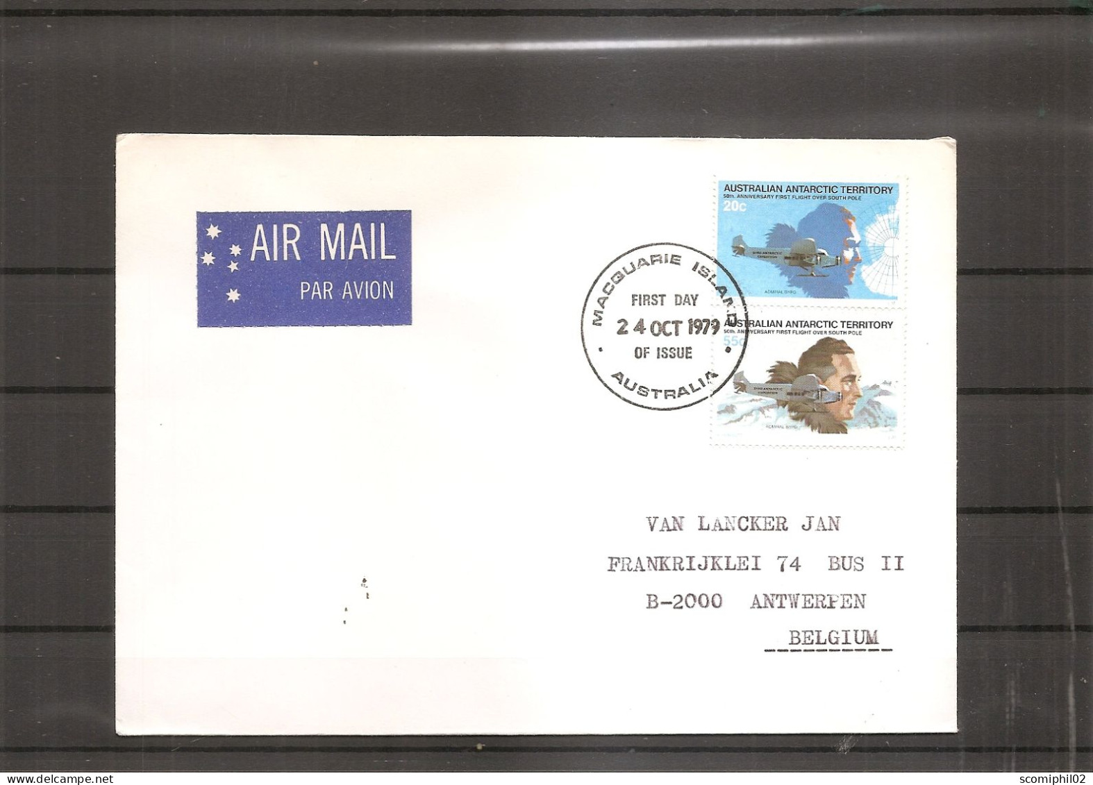 AAT ( Lettre Par Avion De 1979 De Macquarie Island Vers La Belgique à Voir) - Cartas & Documentos