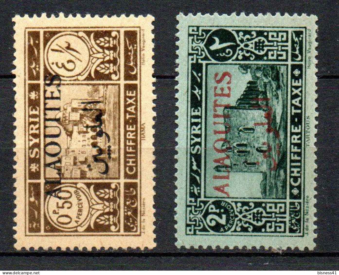 Col41 Colonies Alaouites Taxe N° 6 & 8 Neuf X MH Cote Y&T 7,00 € - Unused Stamps