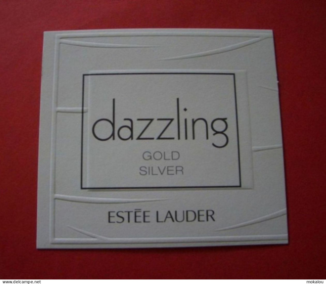 Carte Estée Lauder Dazzling Gold Silver - Modernes (à Partir De 1961)