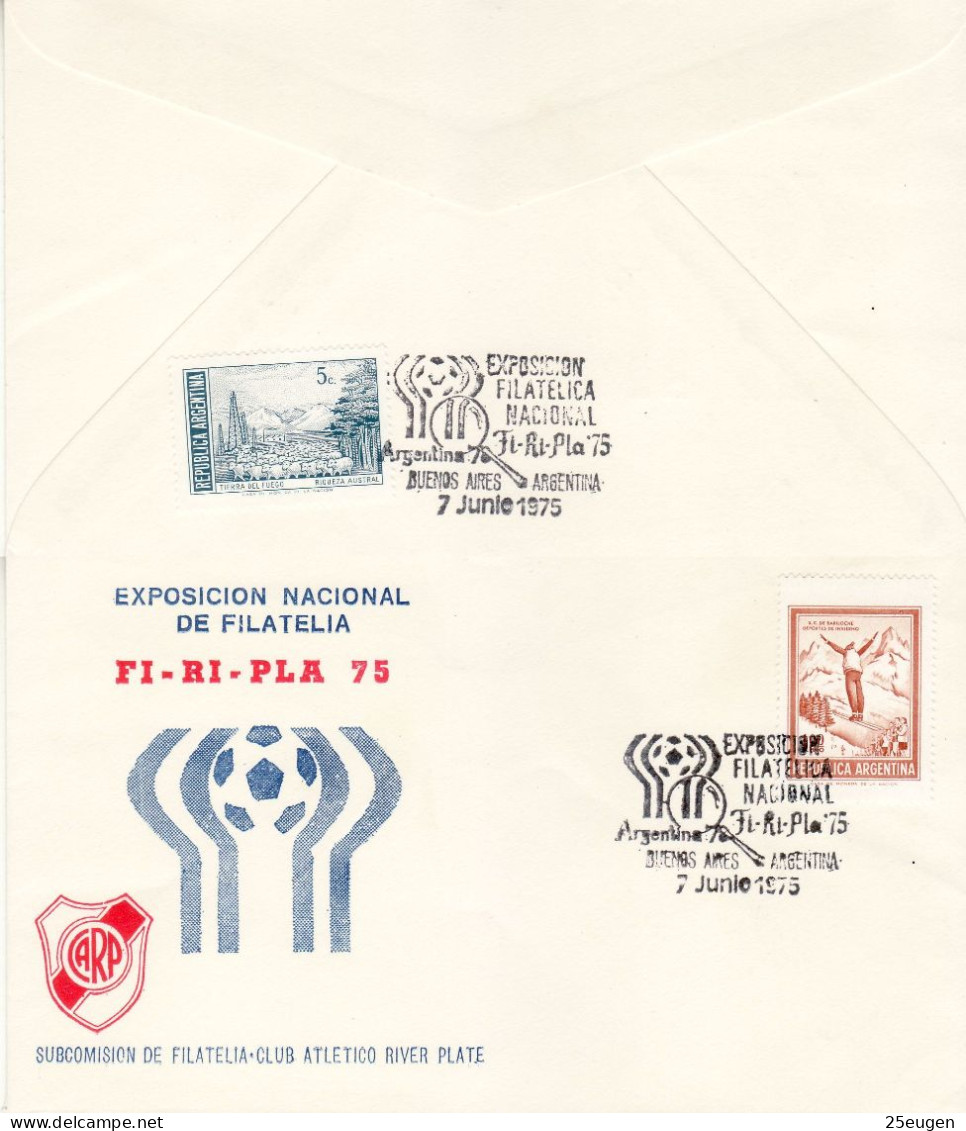 ARGENTINA 1975 COMMEMORATIVE COVER STAMPS EXHIBITION FI-RI-PLA 75 - 1978 – Argentine