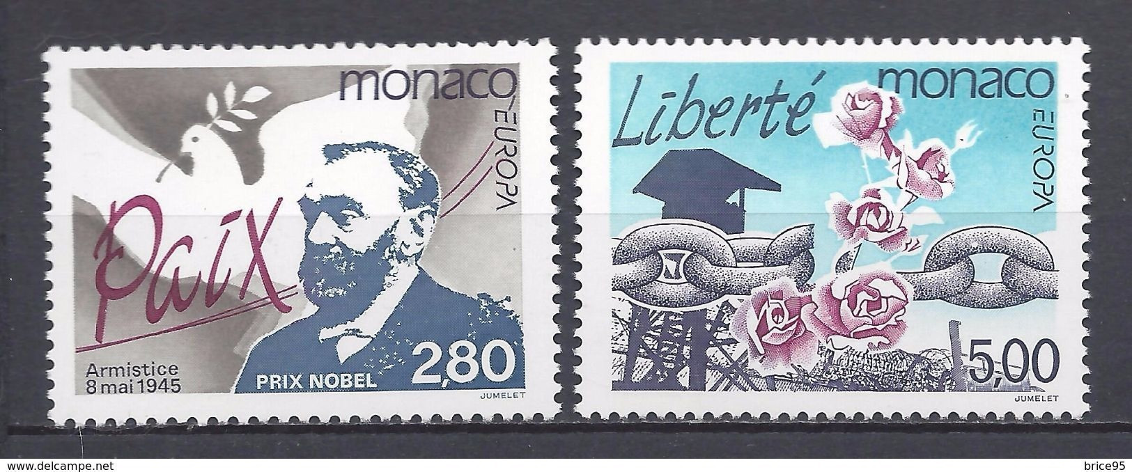Monaco - YT N° 1987 Et 1988 ** - Neuf Sans Charnière - 1995 - Unused Stamps