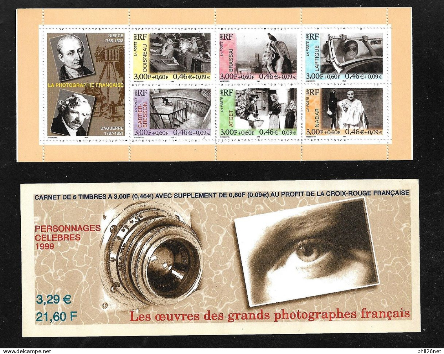 France Carnet N° BC 3268  Photographes  Français Neufs * * B/TB Jamais Plié  Soldé Au Prix De La Poste En 2000 ! ! ! - Fotografía
