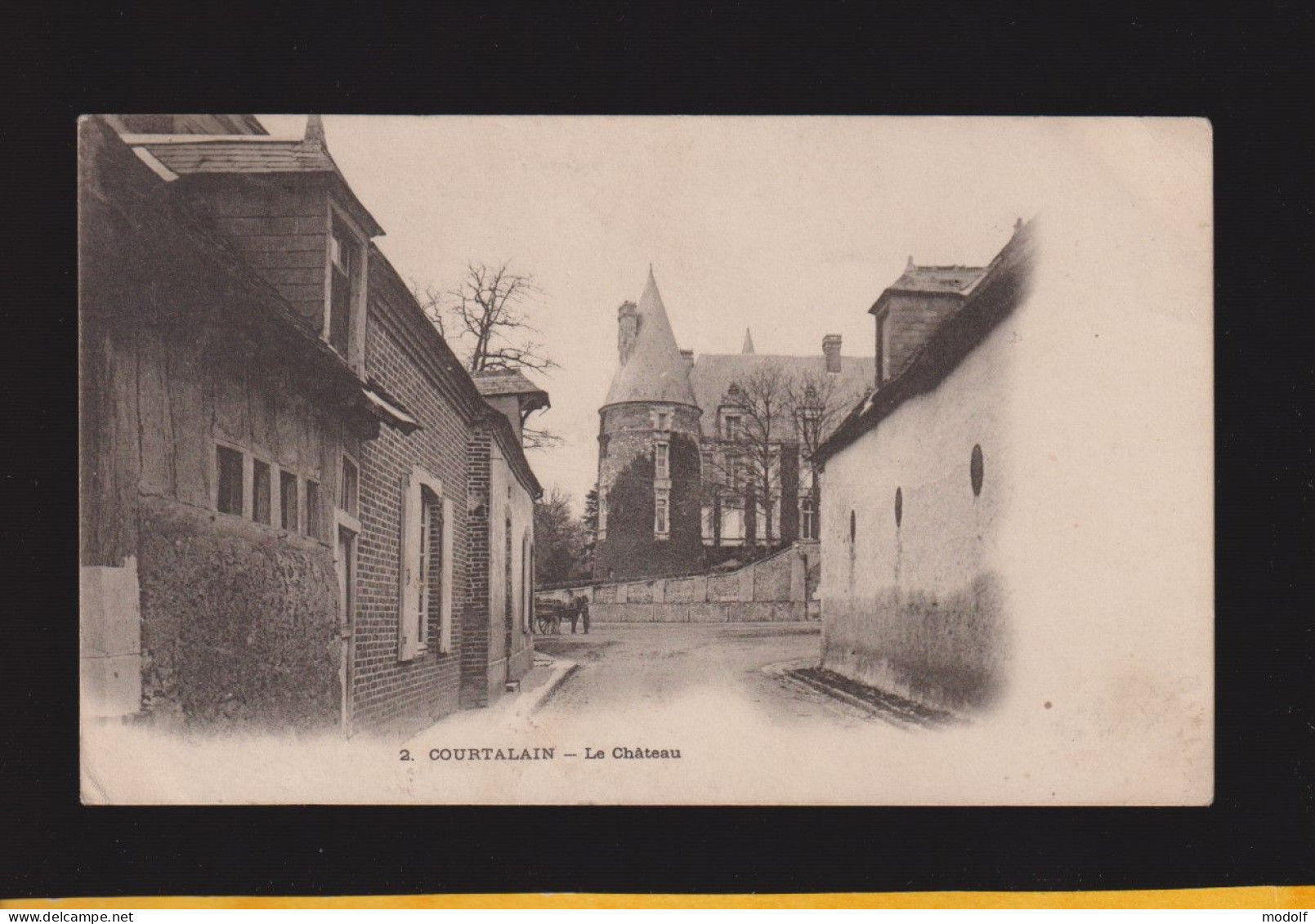 CPA - 28 - Courtalain - Le Château - Précurseur - Circulée - Courtalain