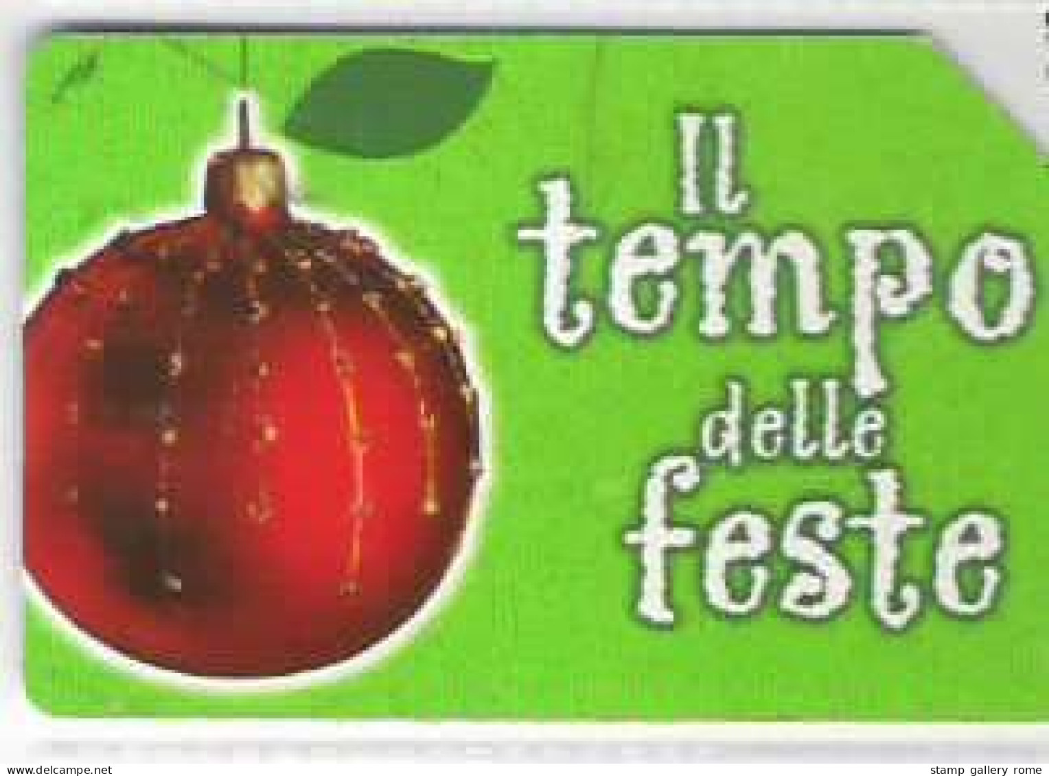 TELECOM - IL TEMPO DELLE FESTE -  USATA -  LIRE 5000 - GOLDEN  1293 - Public Practical Advertising