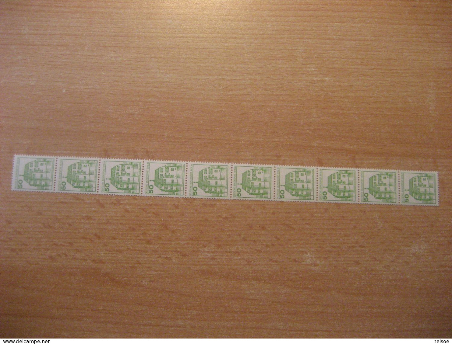 Deutschland Westberlin 1980- Rollenmarke 50 Pf. Rücks. Zählnummer, Mi. 537 ** Ungebraucht - Roulettes