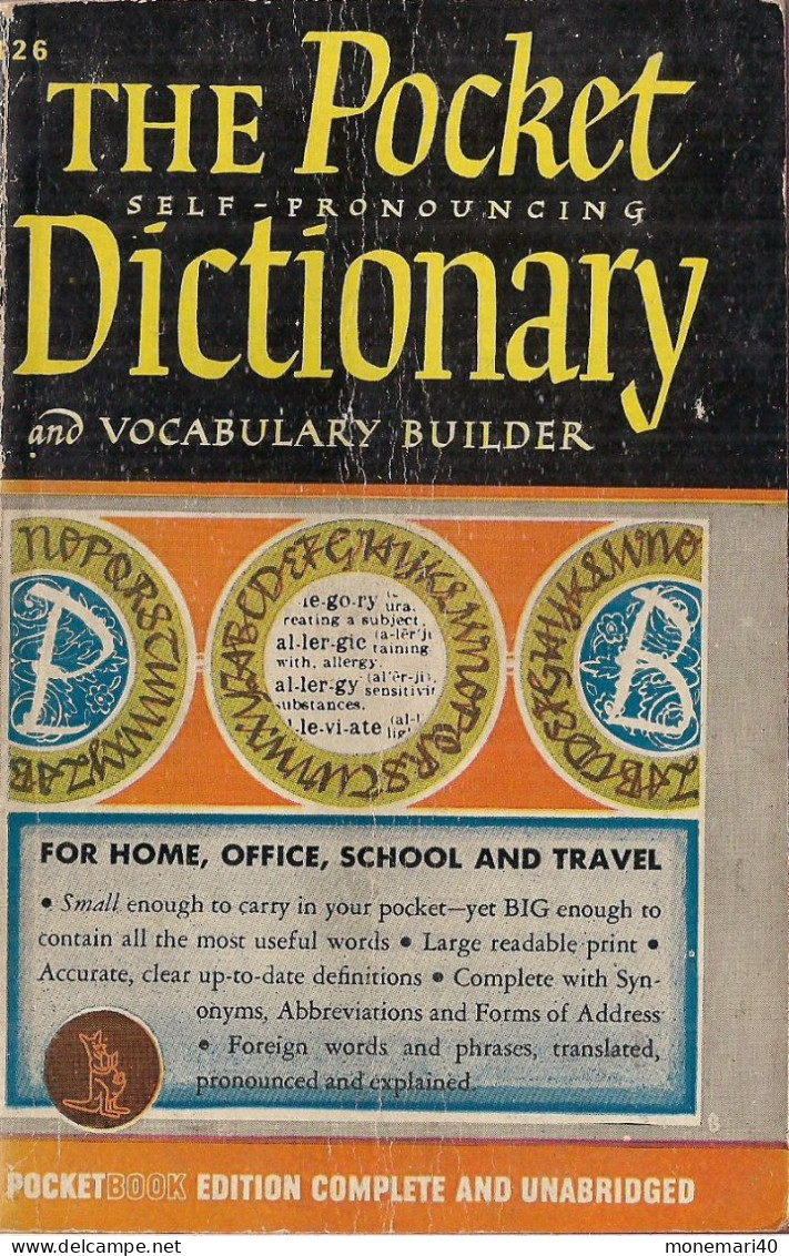 THE POCKET DICTIONARY AND VOCABULARY BUILDER - SELF-PRONOUNCING - 1945. - Andere & Zonder Classificatie