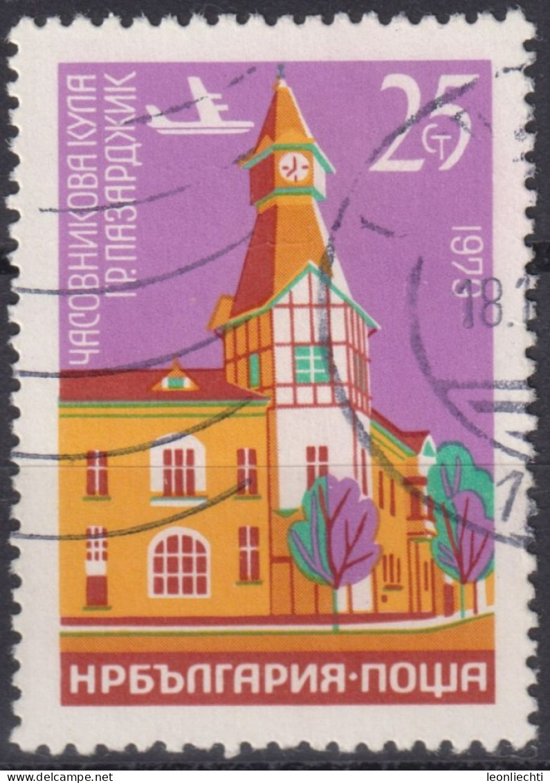 1979 Bulgarien Air Mail ° Mi:BG 2791, Sn:BG C139, Yt:BG PA133, Pazardghik, Glockentürme - Used Stamps