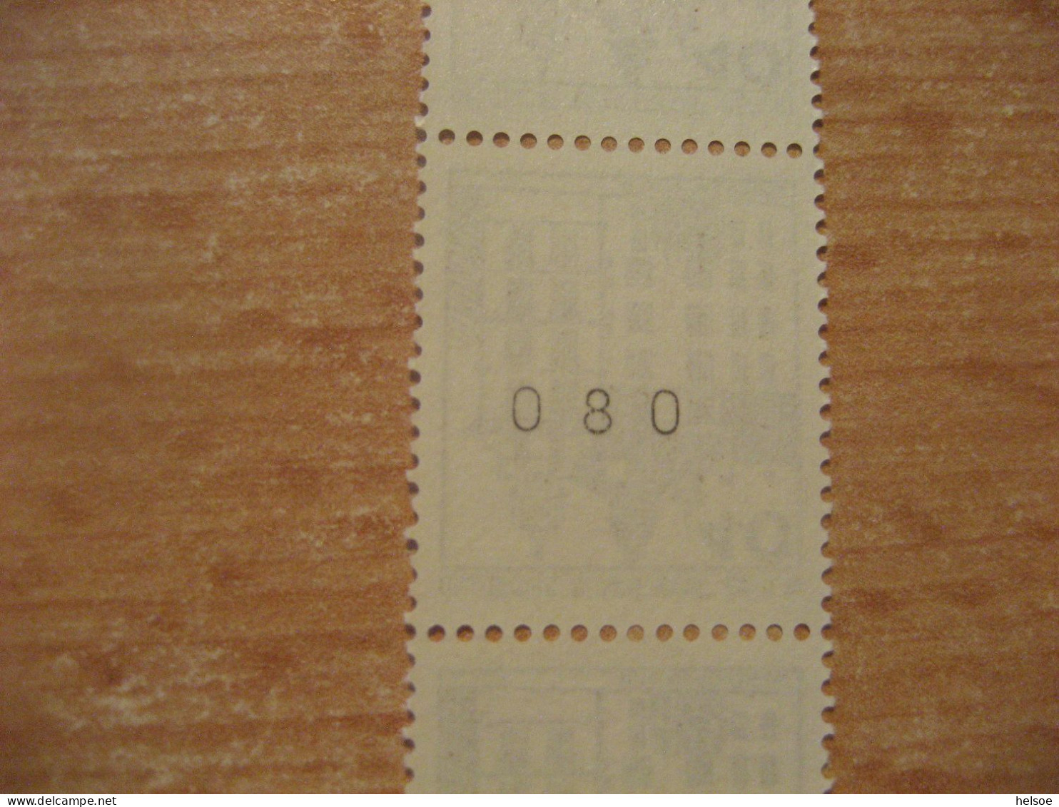 Deutschland Westberlin 1980- Rollenmarke 40 Pf. Rücks. Zählnummer, Mi. 614 A R** Ungebraucht - Rollenmarken