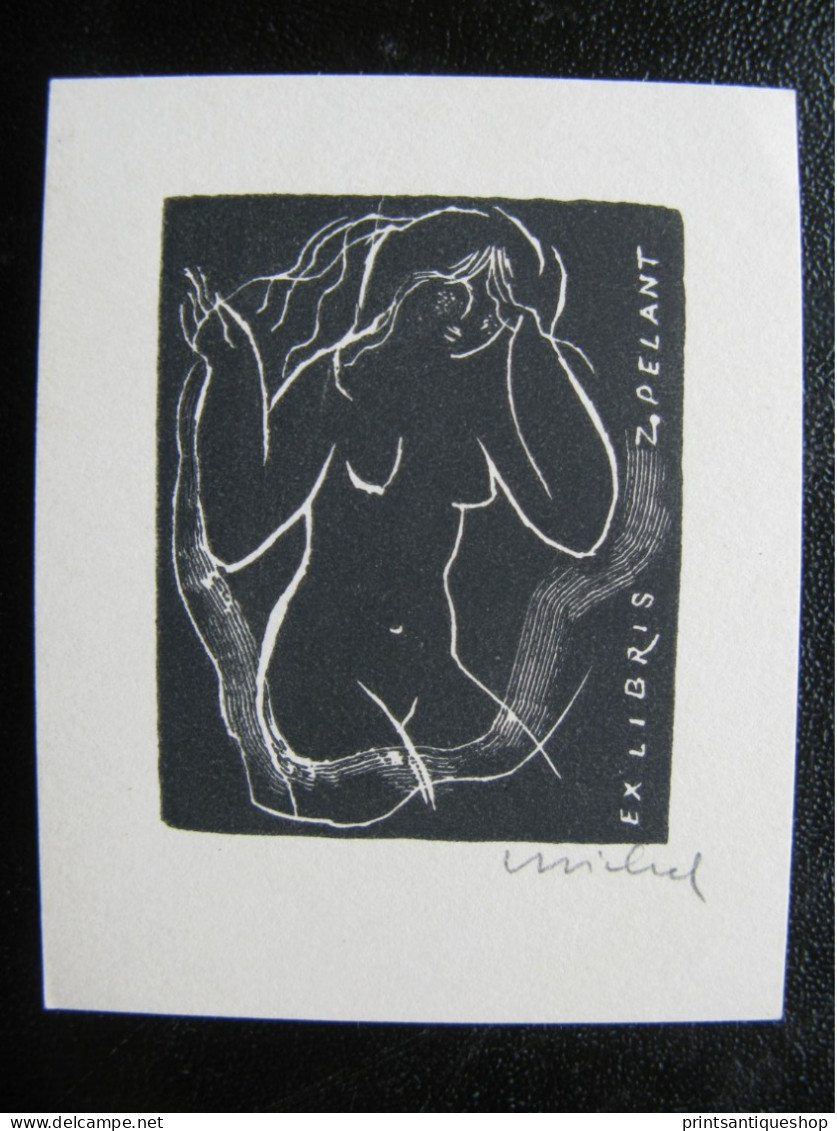 Lot 5x erotisches Exlibris bookplate erotic nude  Ex libris etching print Ratislav Michal *1936 Czech