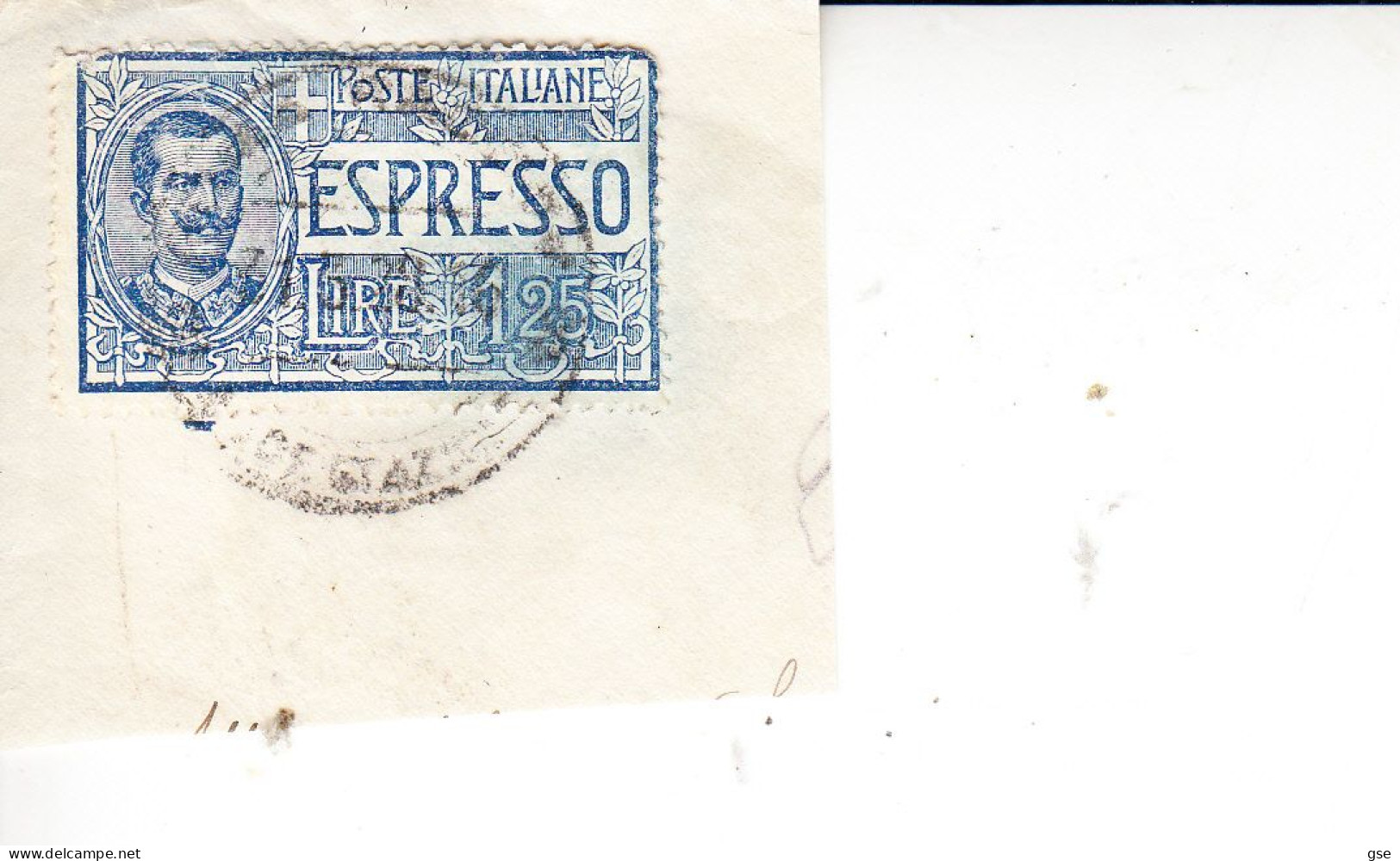 ITALIA  1925-26 - Sassone  E  12 Su Frammento - Poste Exprèsse
