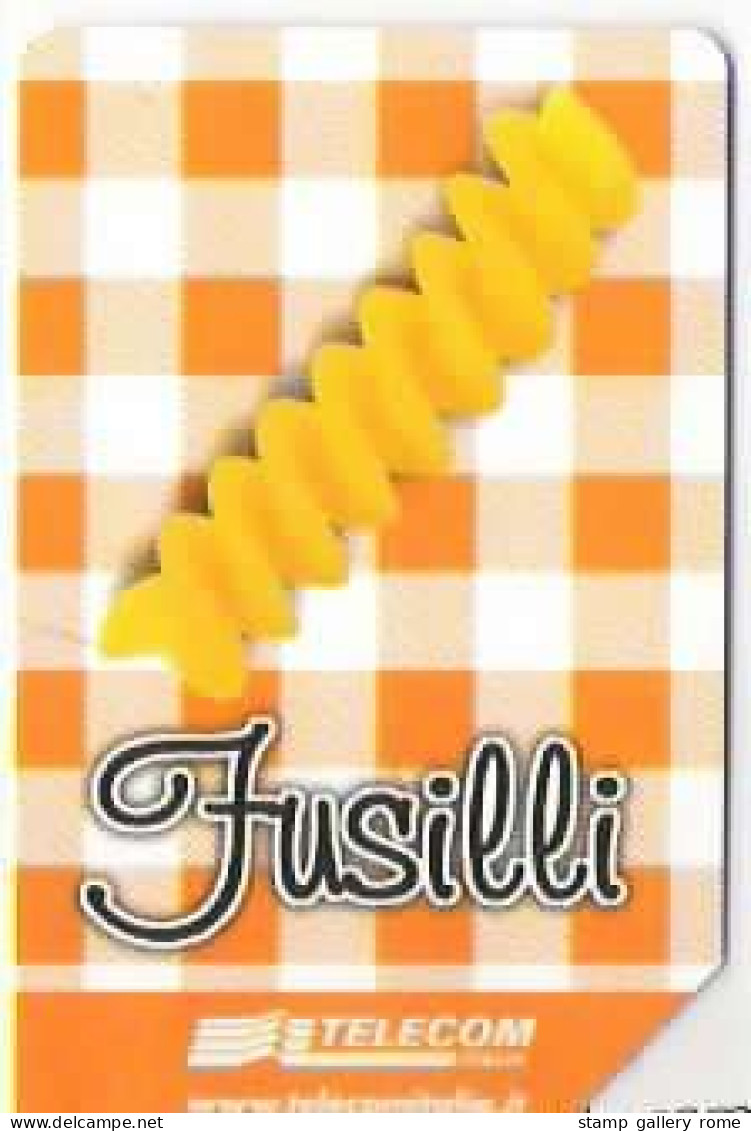 TELECOM - W LA PASTA - FUSILLI - USATA -  LIRE 10000 - GOLDEN  1296 - Public Practical Advertising