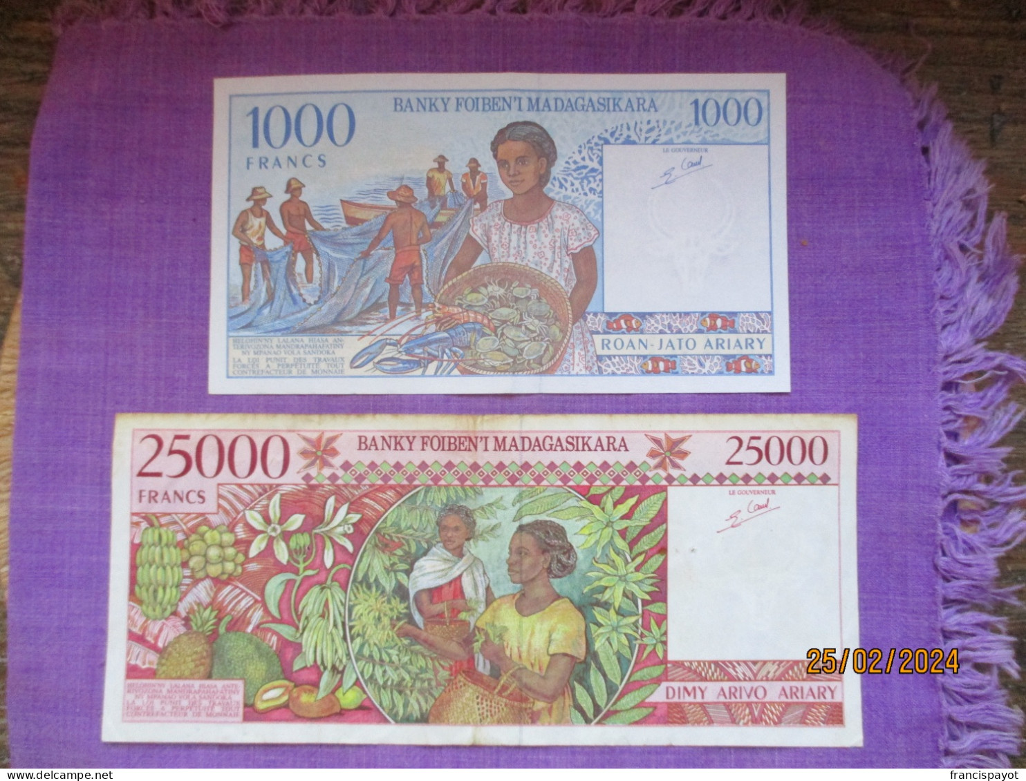 Madagascar: 4 Billets De Banque 1946 - 1998 - Madagascar