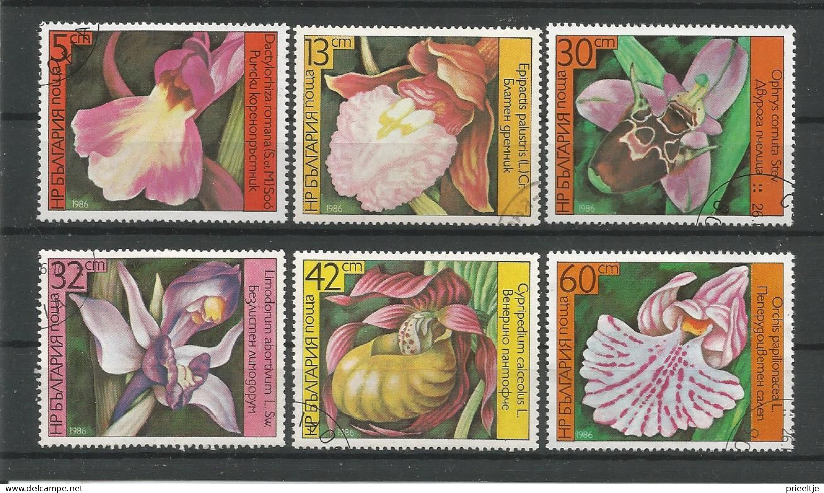 Bulgaria 1986 Flowers Y.T. 2987/2992 (0) - Oblitérés