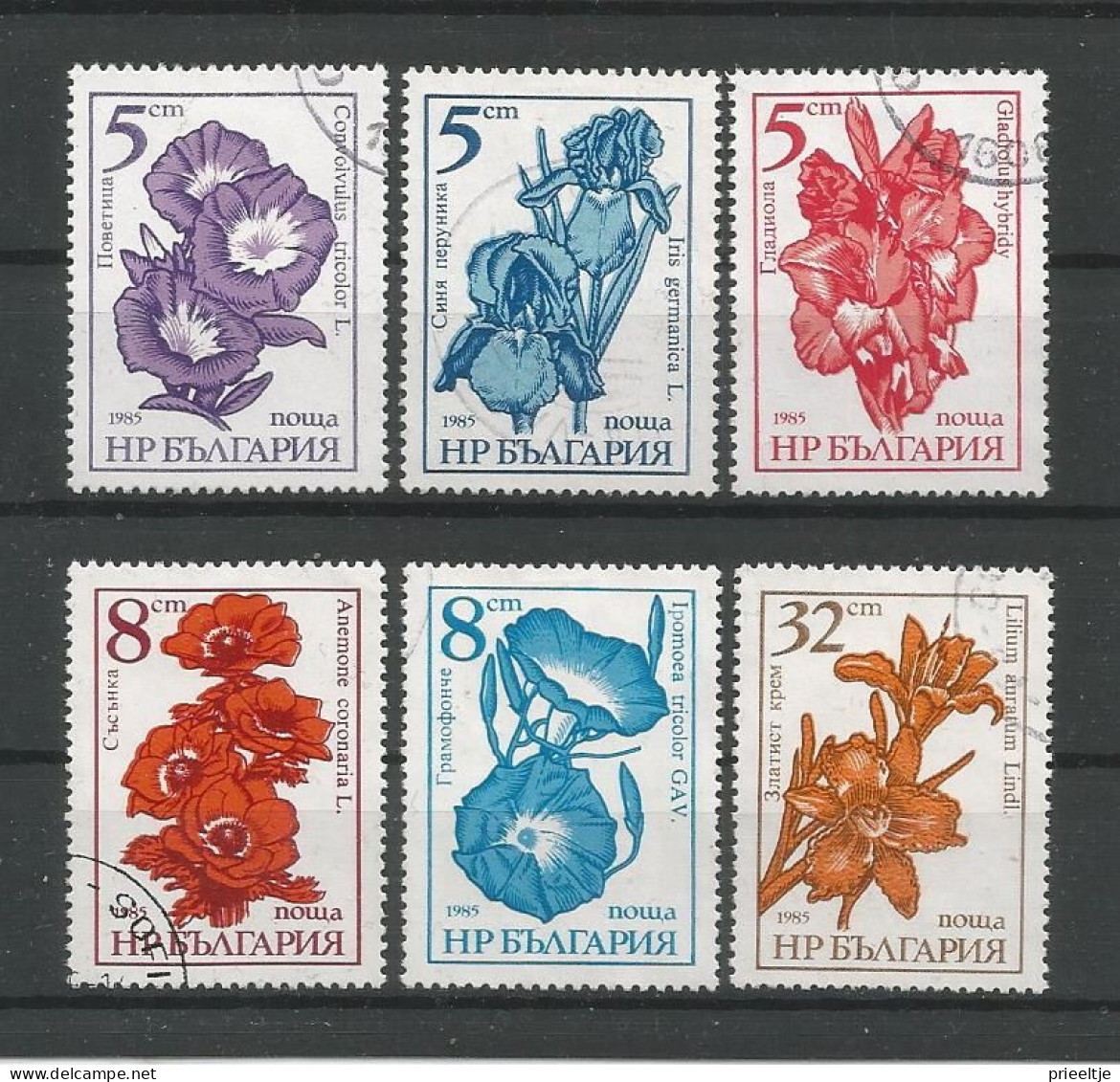 Bulgaria 1985-86 Flowers Y.T. 2953/2957+3023/3025 (0) - Used Stamps