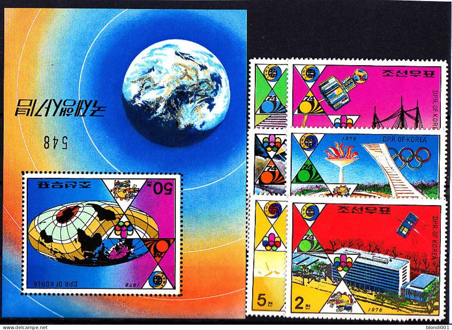 Olympics 1976 - SPACE - Soccer - KOREA - S/S+Set MNH - Ete 1976: Montréal