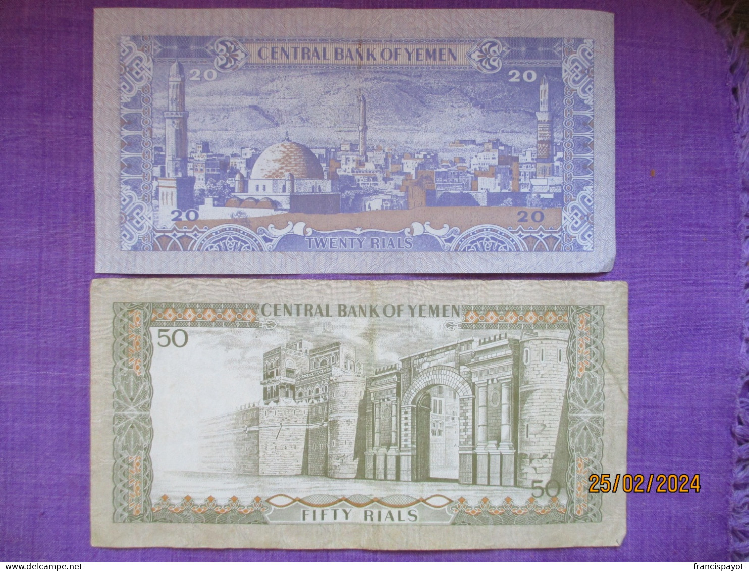 Yemen: Lot De 4 Billets De Banque 1973 - 1985 - Yémen